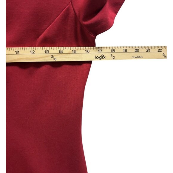 Diane Von Furstenberg Red Short Sleeve Saturn Full Front Zip Dress 8 - Picture 5 of 9